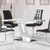 White Gloss Dining Sets (Photo 10 of 25)