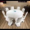 White Gloss Dining Sets (Photo 5 of 25)