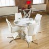 White Gloss Round Extending Dining Tables (Photo 11 of 25)