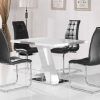 White High Gloss Dining Tables And 4 Chairs (Photo 3 of 25)
