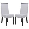White Leather Dining Chairs (Photo 18 of 25)