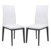 White Leather Dining Room Chairs (Photo 13 of 25)