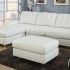 2024 Latest White Leather Sectionals with Chaise