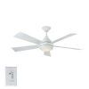 White Outdoor Ceiling Fans With Lights (Photo 14 of 15)