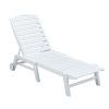 White Outdoor Chaise Lounges (Photo 2 of 15)