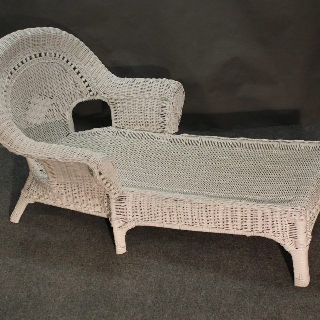 Top 15 of White Wicker Chaise Lounges