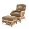 Brown Wicker Chairs With Ottoman (Photo 12 of 15)