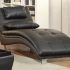 Top 15 of Black Leather Chaise Lounges