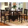 Cappuccino Finish Wood Classic Casual Dining Tables (Photo 24 of 25)