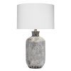 Grey Textured Standing Lamps (Photo 7 of 15)