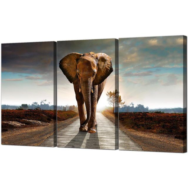  Best 15+ of Elephant Canvas Wall Art