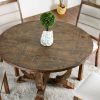 Vintage Brown 48-Inch Round Dining Tables (Photo 10 of 15)