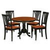 Caden 5 Piece Round Dining Sets With Upholstered Side Chairs (Photo 4 of 25)