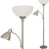 Brushed Nickel Standing Lamps (Photo 14 of 15)