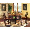 Laurent 5 Piece Round Dining Sets With Wood Chairs (Photo 7 of 25)