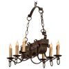 Vintage Wrought Iron Chandelier (Photo 13 of 15)