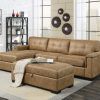 3Pc Faux Leather Sectional Sofas Brown (Photo 5 of 25)