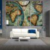 Antique Map Wall Art (Photo 8 of 15)