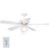 White Outdoor Ceiling Fans (Photo 12 of 15)