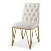 White Leather Dining Chairs (Photo 11 of 25)