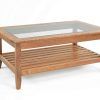 Wood Tempered Glass Top Coffee Tables (Photo 15 of 15)