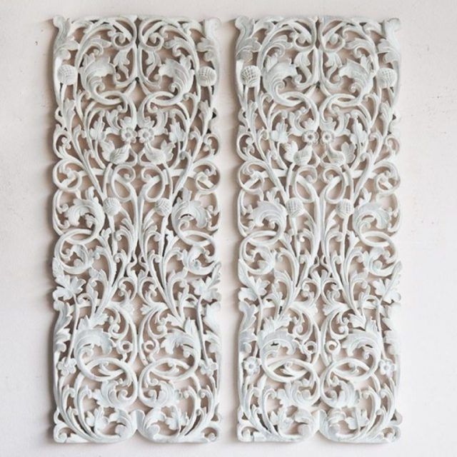 2024 Popular Wood Carved Wall Art Panels