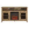 Wood Highboy Fireplace Tv Stands (Photo 10 of 15)