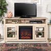 Wood Highboy Fireplace Tv Stands (Photo 3 of 15)