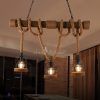 Weathered Driftwood And Gold Lantern Chandeliers (Photo 14 of 15)