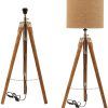Wood Tripod Standing Lamps (Photo 14 of 15)