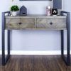 Wood Veneer Console Tables (Photo 3 of 15)
