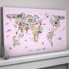 World Map Wall Art For Kids (Photo 4 of 15)