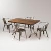 Acacia Wood Dining Tables With Sheet Metal Base (Photo 11 of 25)