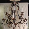 Wrought Iron Chandelier (Photo 5 of 15)