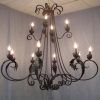Wrought Iron Chandeliers (Photo 14 of 15)