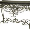 Wrought Iron Console Tables (Photo 2 of 15)