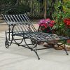 Wrought Iron Outdoor Chaise Lounge Chairs (Photo 2 of 15)