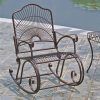 Wrought Iron Patio Rocking Chairs (Photo 1 of 15)