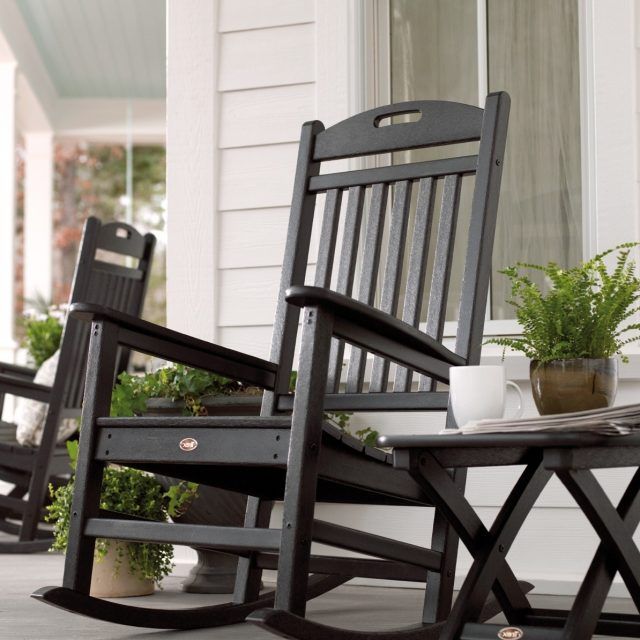 15 Collection of Outdoor Rocking Chairs with Table