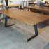 2024 Popular Acacia Dining Tables with Black Victor-legs